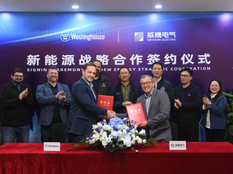 Z6尊龙凯时电气与西屋电气正式达玉成球新能源战术合作